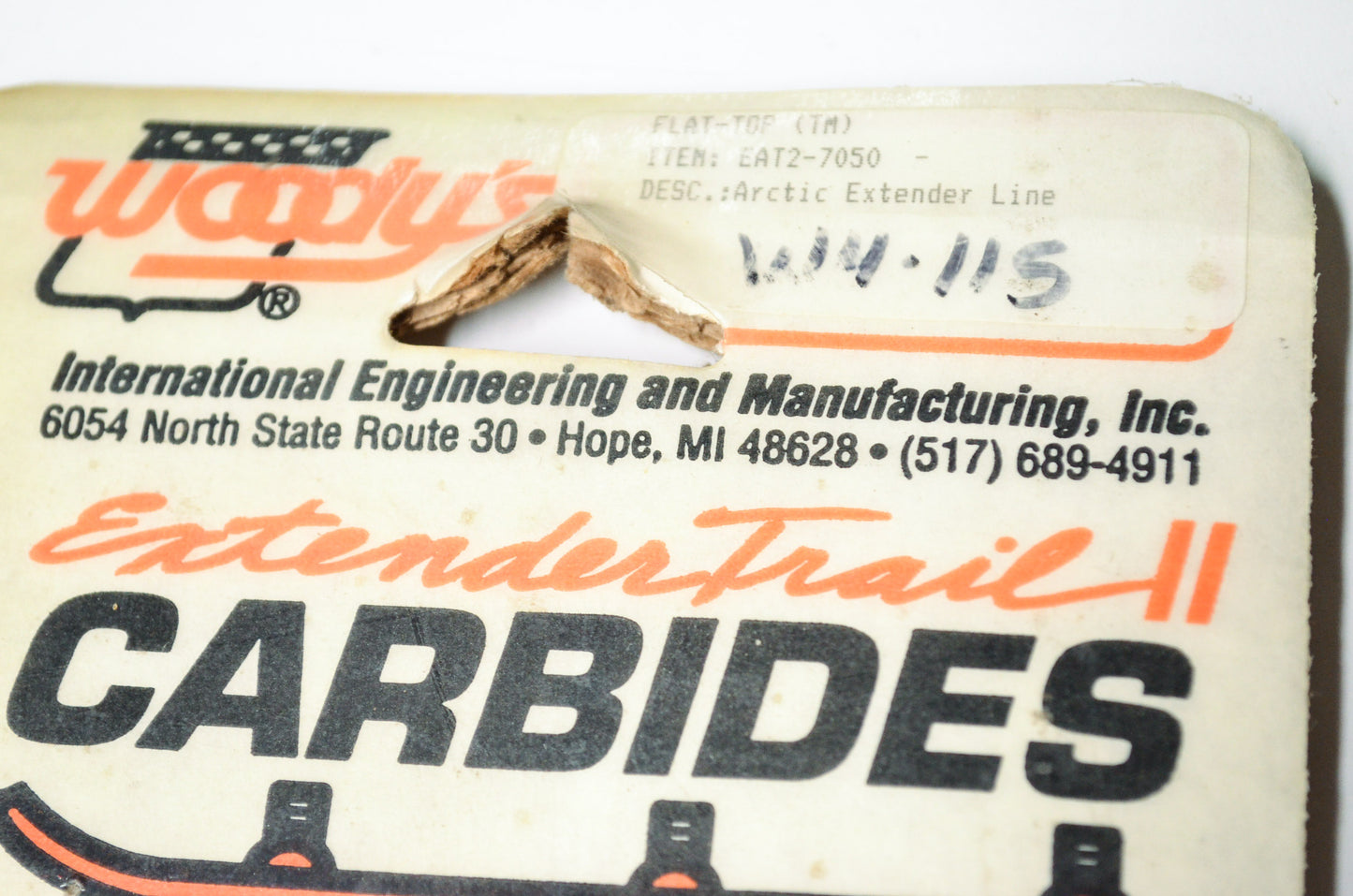 Woody's EAT2-7050, W4-115 Extender Trail II Carbide Runner Arctic Cat Qty 2 NOS