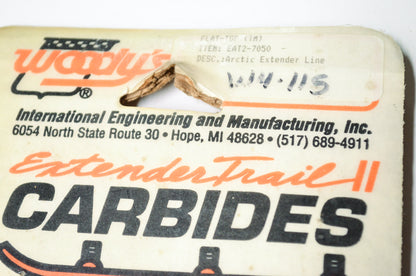 Woody's EAT2-7050, W4-115 Extender Trail II Carbide Runner Arctic Cat Qty 2 NOS