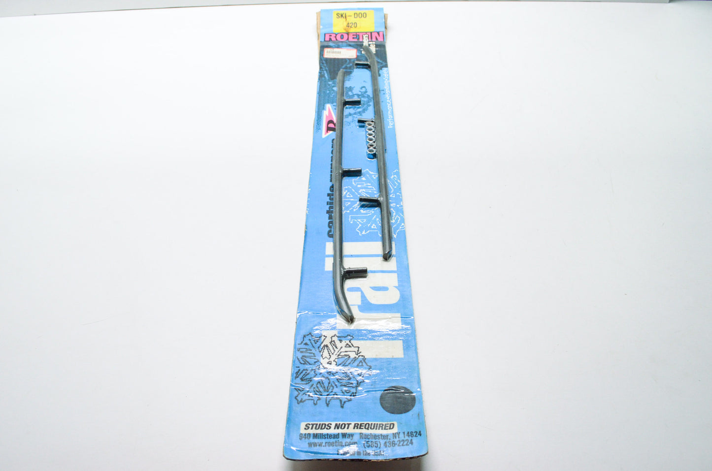 New Roetin X-10 One Trail Carbide Runner Ski Doo 4' Qty 2 NOS
