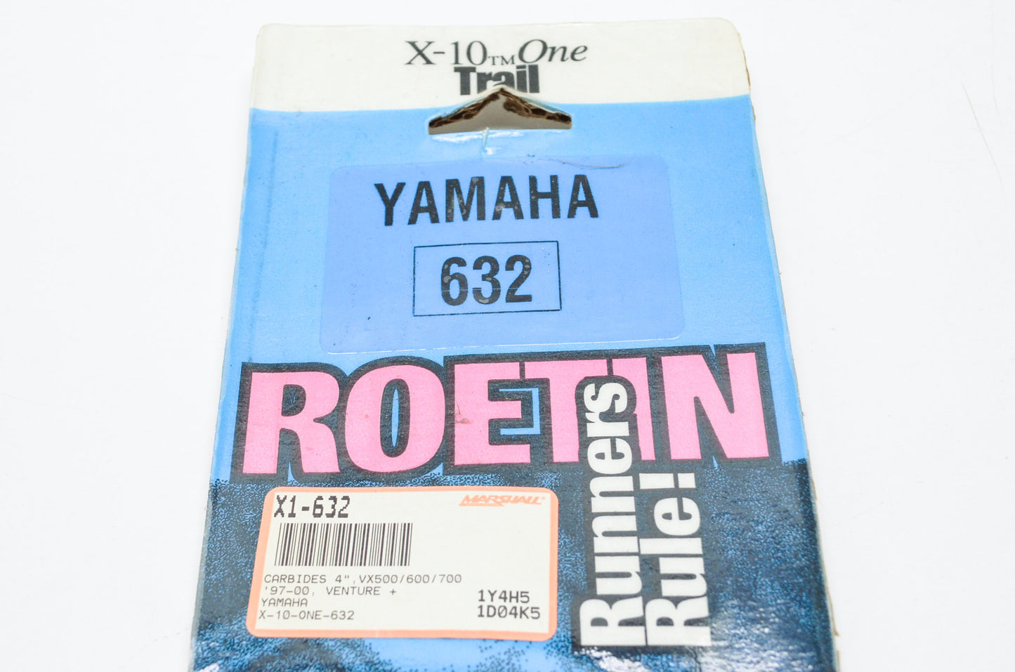 New Roetin X-10 One Trail Carbide Runner Yamaha 4' Qty 2 NOS