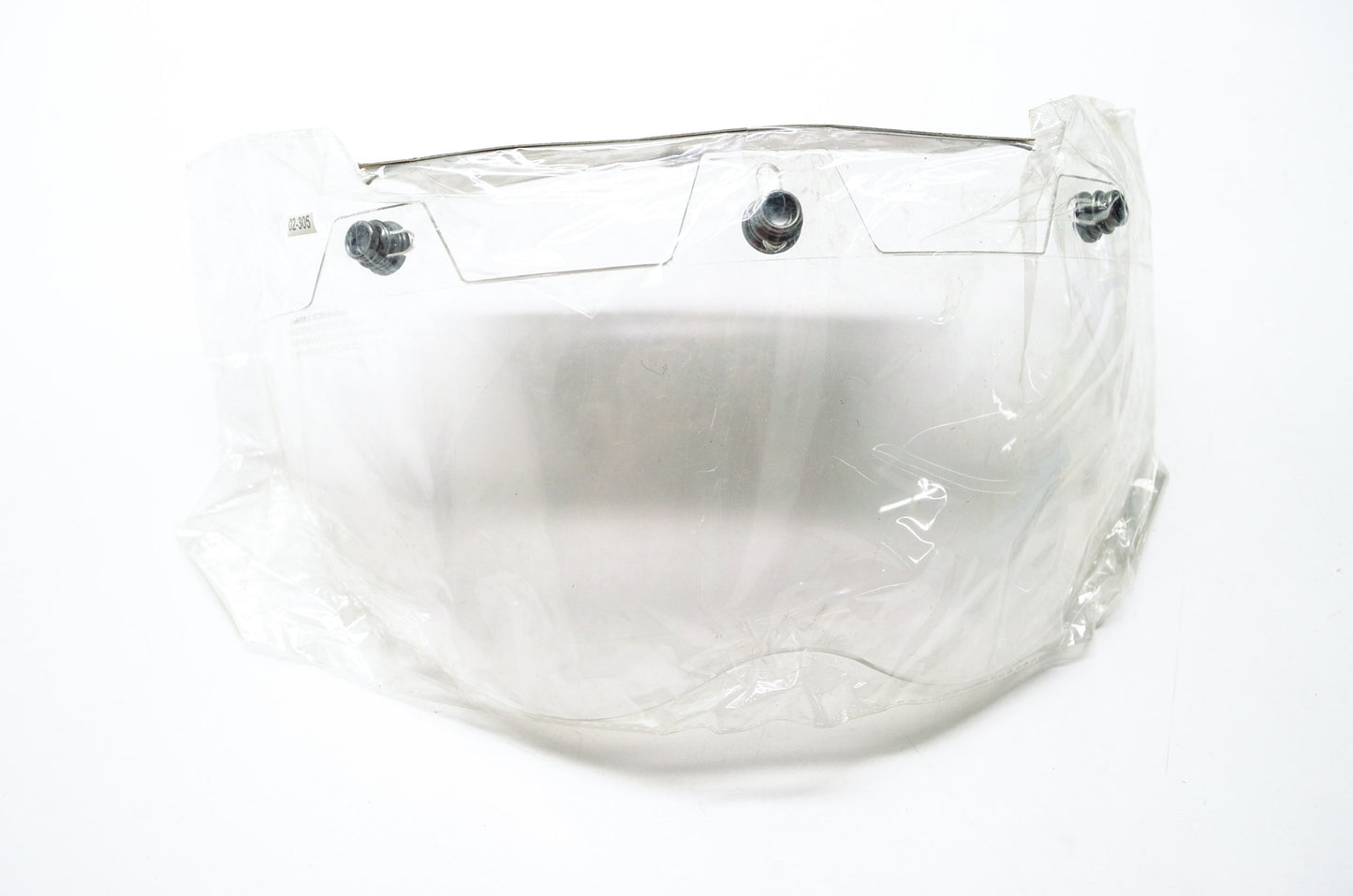 New Echo Clear Shorty 3 Snap Hard Coated Helmet Shield NOS