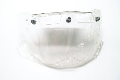 New Echo Clear Shorty 3 Snap Hard Coated Helmet Shield NOS