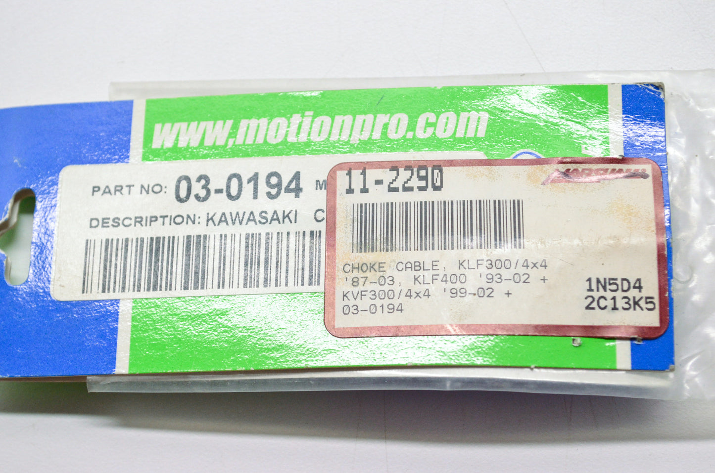 New Motion Pro Choke Cable Kawasaki KLF300 KLF400 KVF300 NOS
