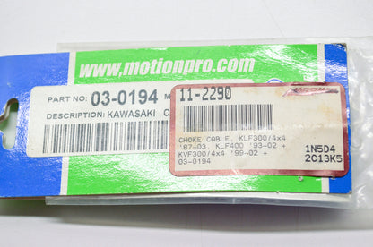 New Motion Pro Choke Cable Kawasaki KLF300 KLF400 KVF300 NOS
