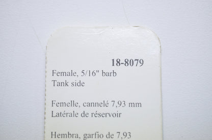 New Sierra Fuel Connector 5/16 Barb