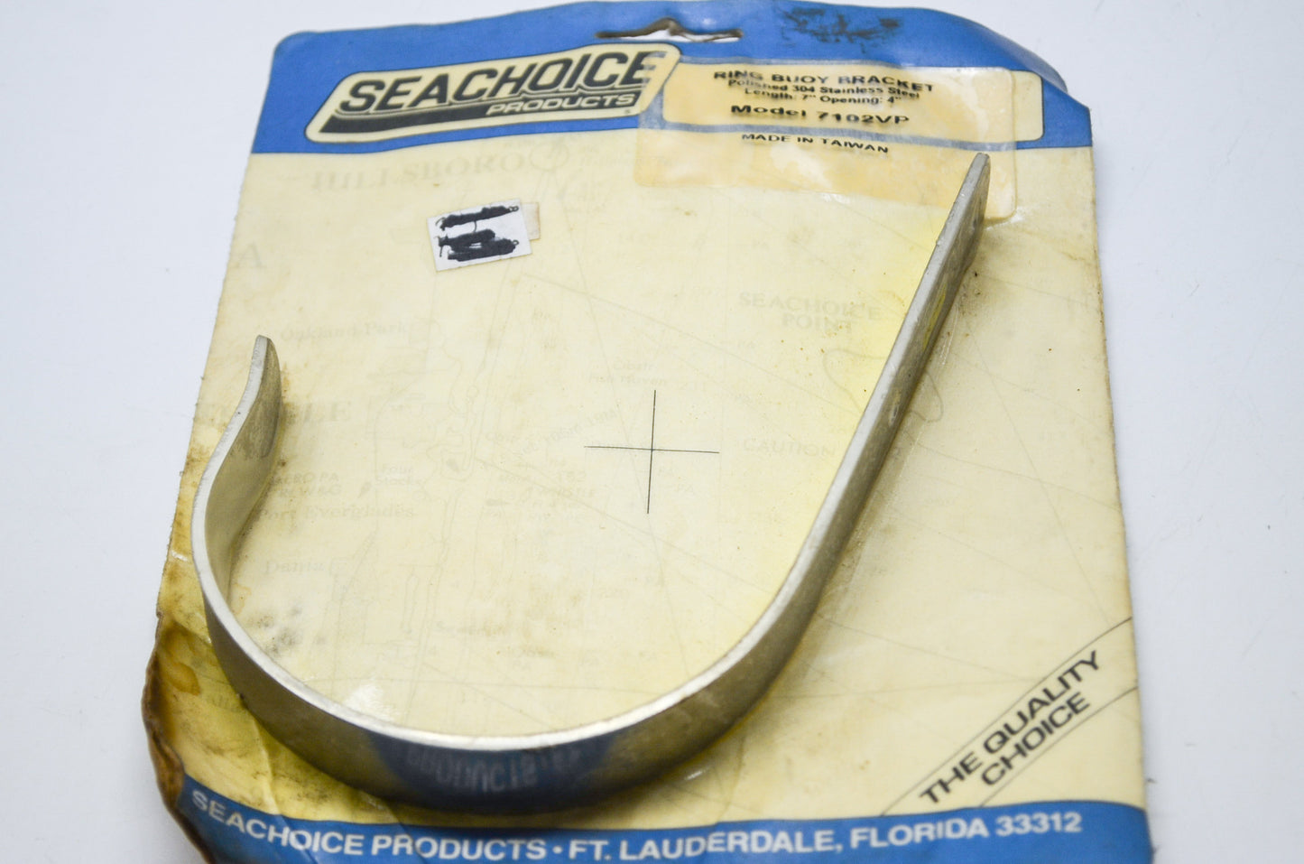 Stainless Steel Ring Buoy Bracket 7' x 4' NOS