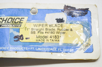 11' SS & Rubber Straight Wiper Blade NOS
