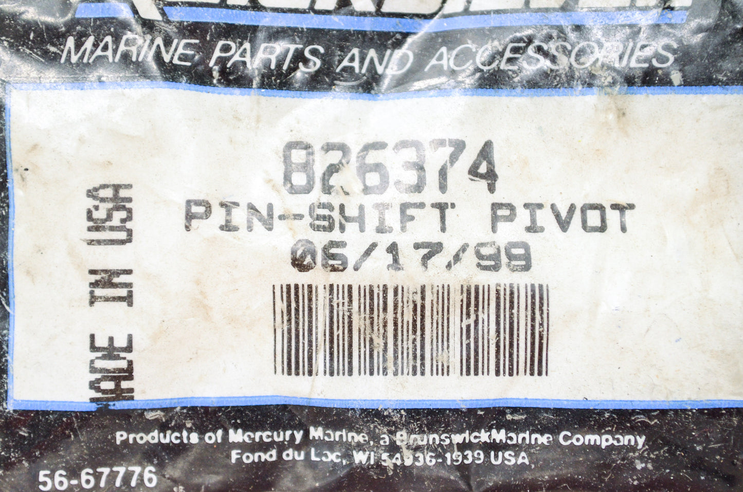 Mercury Marine Pin Shaft Pivot NOS