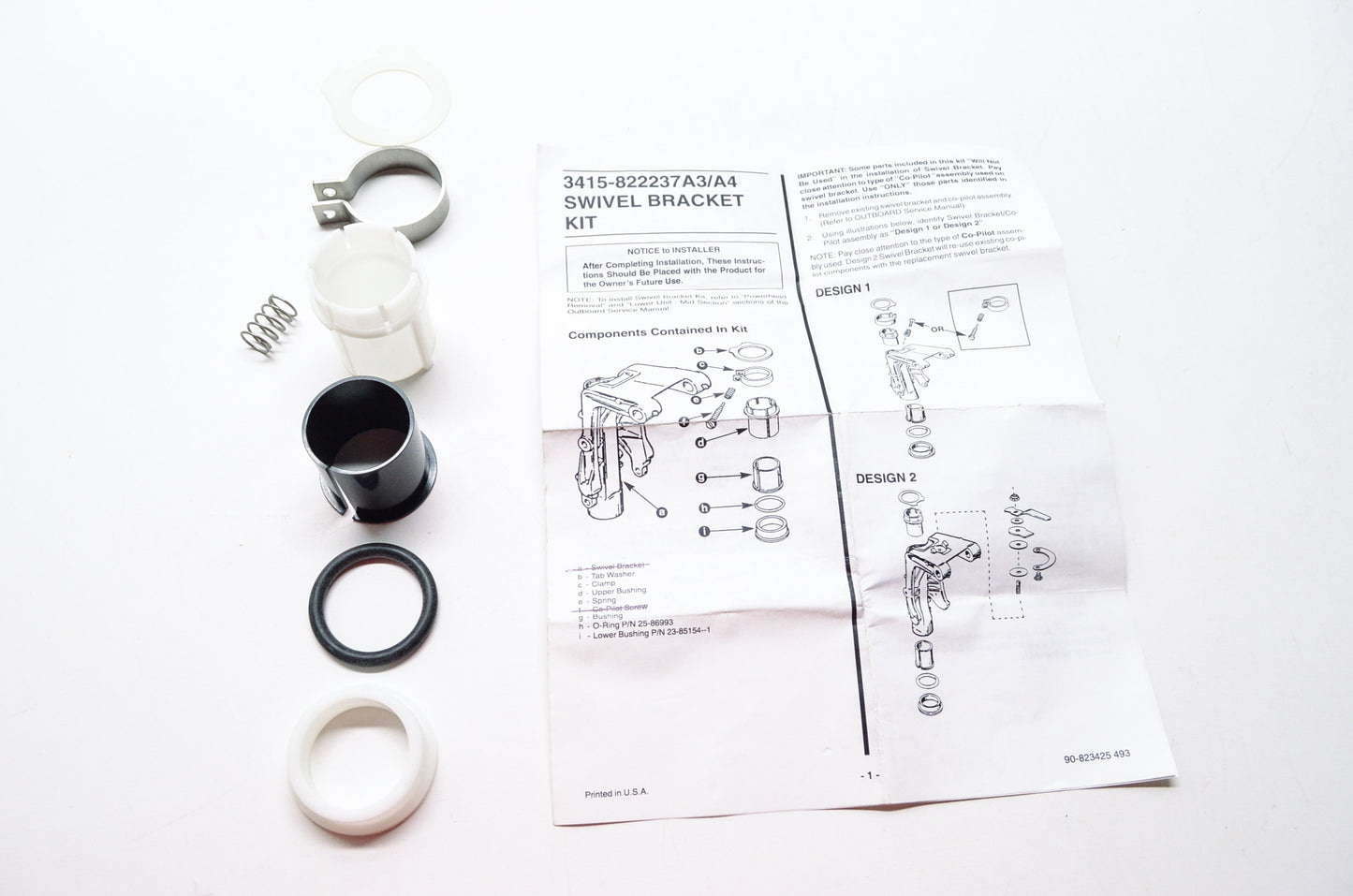 Mercury Marine Swivel Bracket Hardware Kit NOS