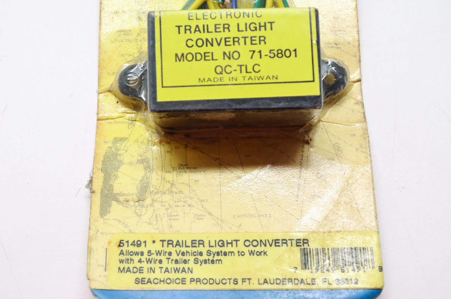 Trailer Light Converter 5 To 4 Wire NOS