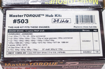 New Turning Point Propellers MasterTorque Hub Kit NOS