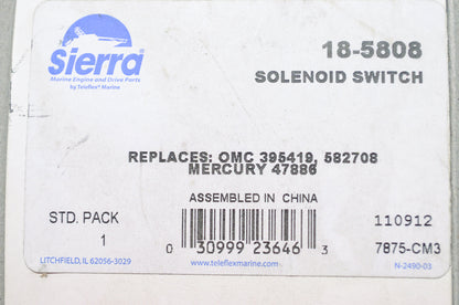 New Sierra Solenoid Switch NOS