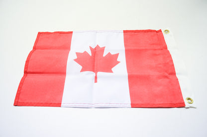 Canadian Flag with Brass Grommets 12' x 18' NOS
