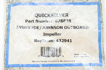 Quicksilver 878838 Mercury Marine Impeller NOS