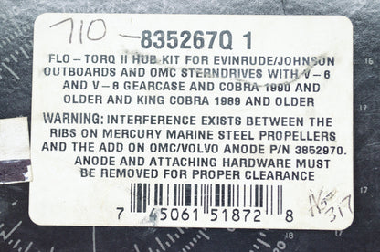 Mercury Marine Flo-Torq II Hub Assembly Kit NOS