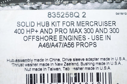 Mercury Marine Flo-Torq II Hub Assembly Kit NOS