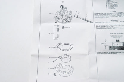 New OEM QuickFit Quicksilver Mercury Marine Carburetor Kit NOS