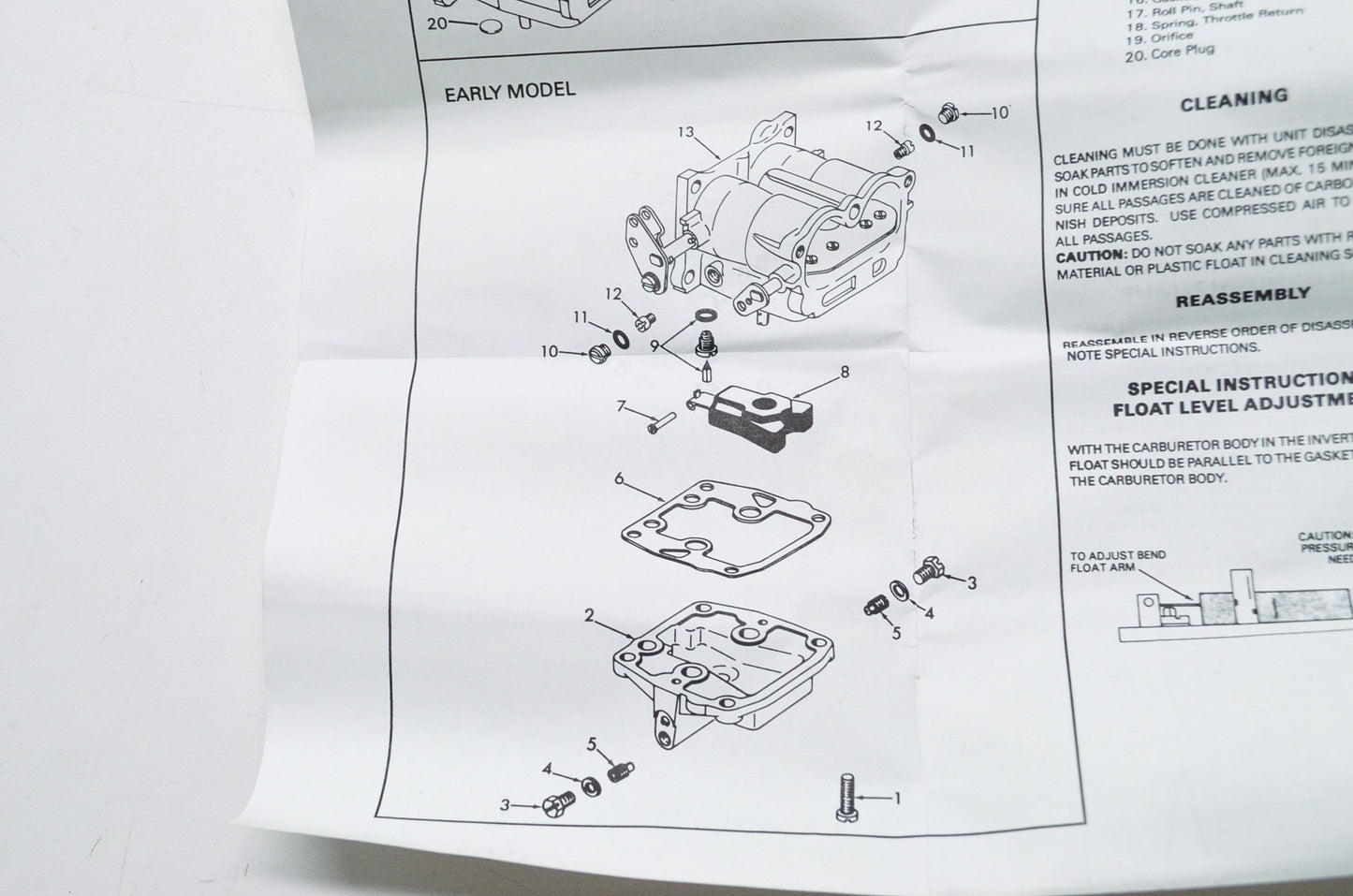 Quick Fit 802135, 434888 Quicksilver Mercury Marine Carburetor Kit NOS