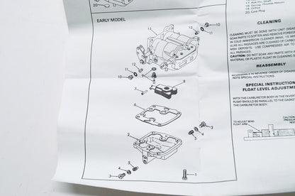 Quick Fit 802135, 434888 Quicksilver Mercury Marine Carburetor Kit NOS