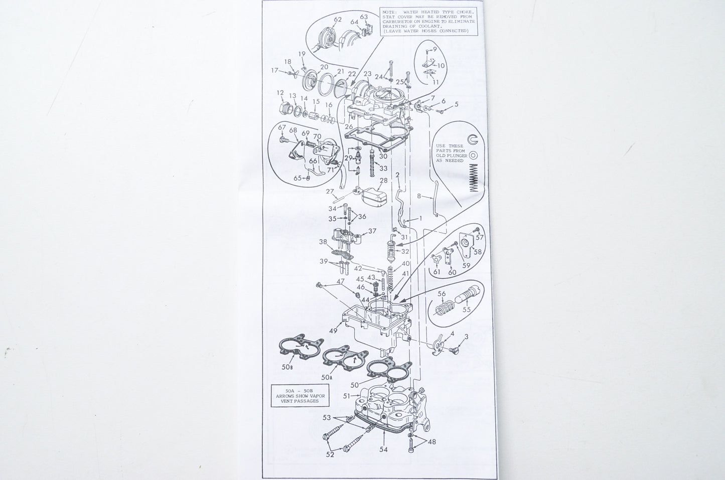 New OEM QuickFit Quicksilver Mercury Marine Carburetor Kit NOS