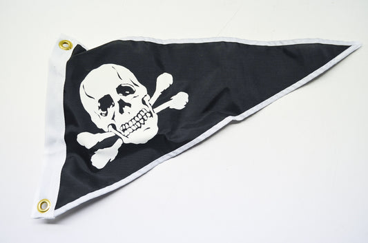 100% Nylon Jolly Roger Penant 10' x 16' NOS
