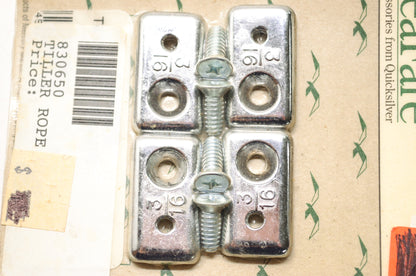 Seafare Quicksilver Mercury Marine 67-830650, 830650 Tiller Rob Clamps Qty 4 NOS