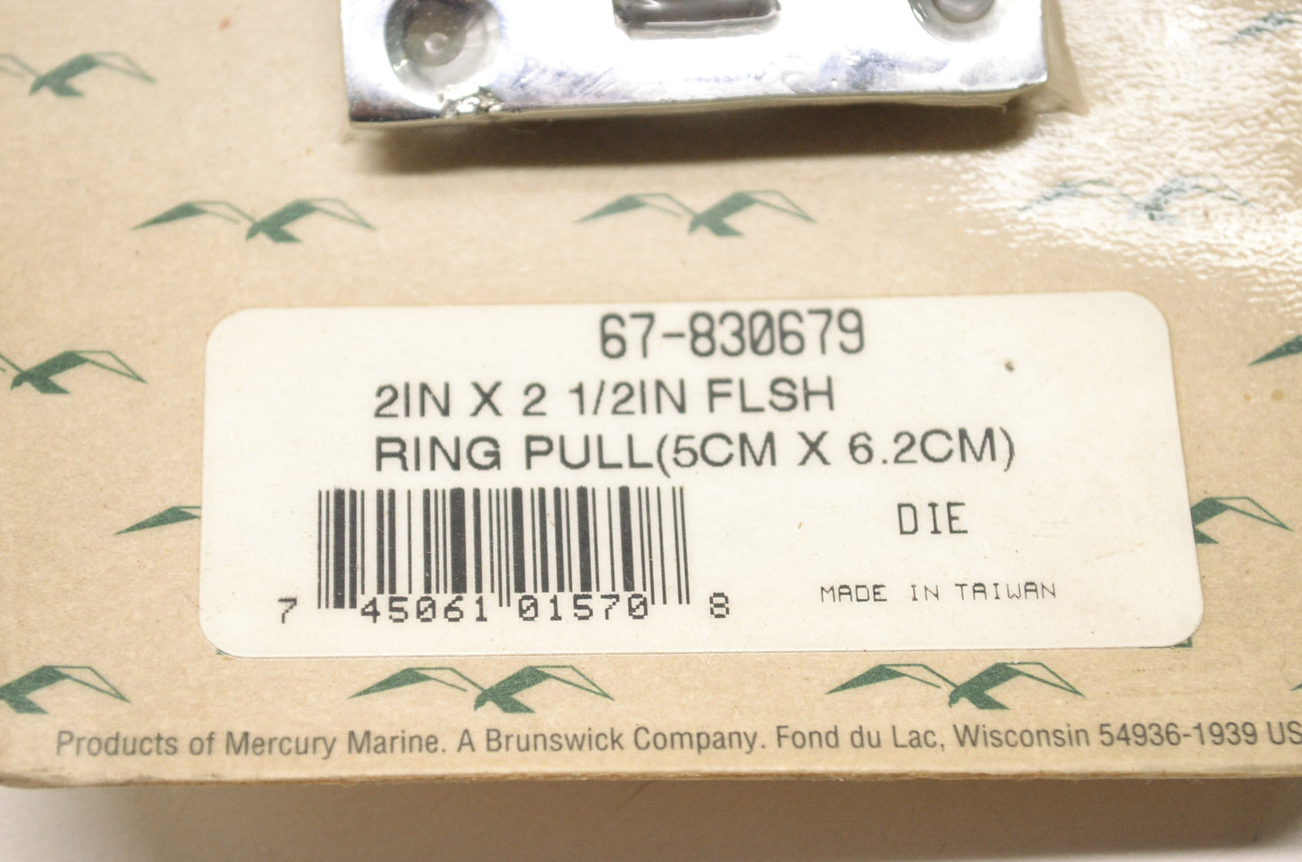 Ring Pull 2x2-1/2' NOS
