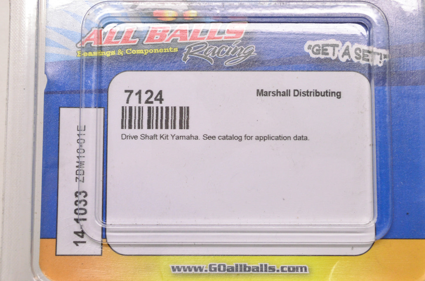 All Balls 14-1033, ZBM10-01E, 7124 Drive Shaft Kit Yamaha NOS