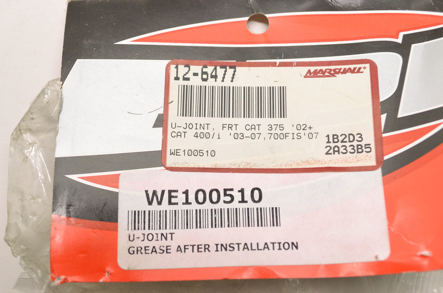EPI WE100510, 12-6477 U-Joint Kit Front Arctic Cat 08 375 03-07 400 07 700FIS NOS
