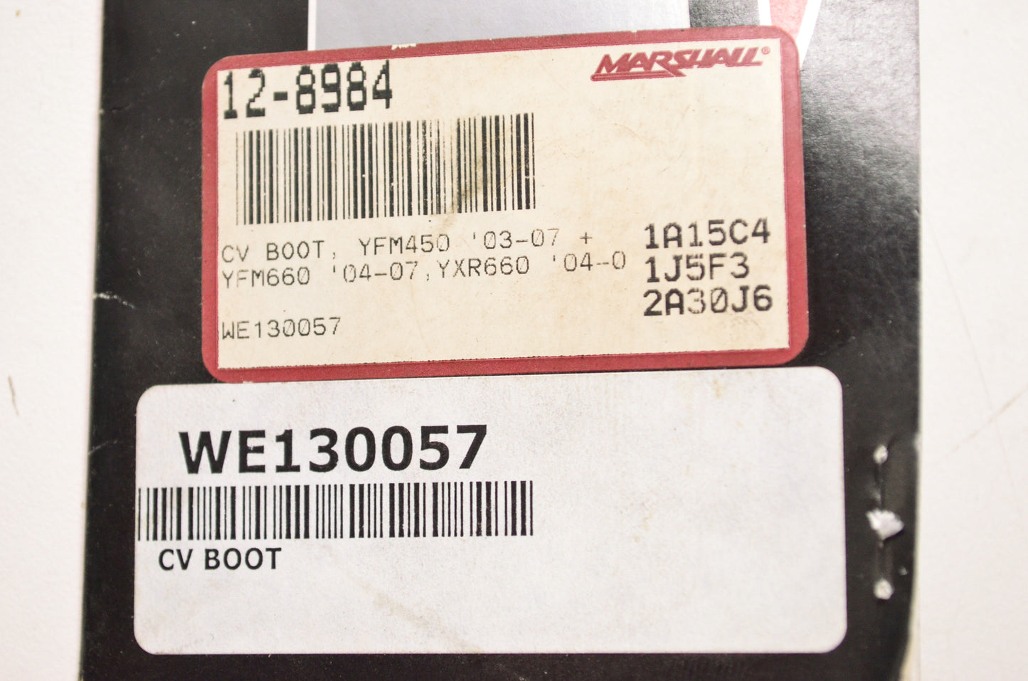 CV Boot Kit Yamaha YFM450 '03-07 YFM660 '04-07 YXR660 '04 NOS