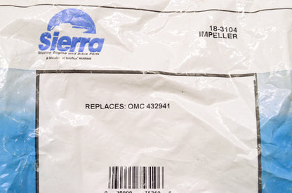 New Sierra Water Pump Impeller NOS