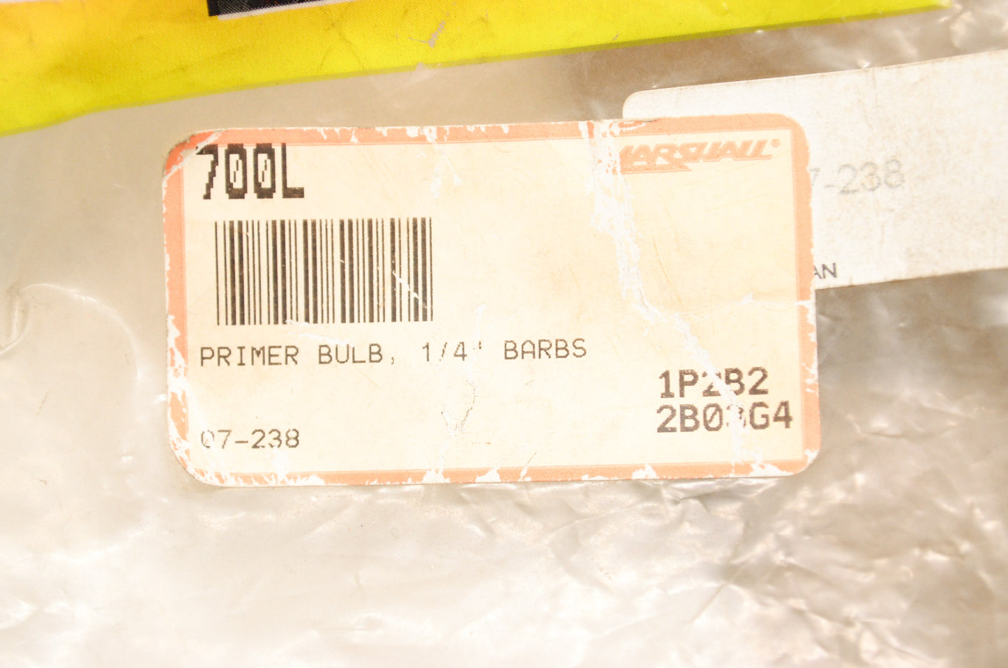 New SPI Primer Bulb 1/4' Barbs NOS