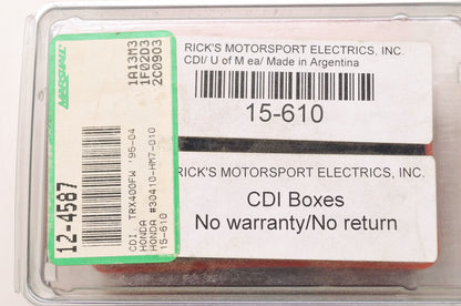 New Rick's Motorsport Electrics CDI Honda 95-04 TRX400FW NOS
