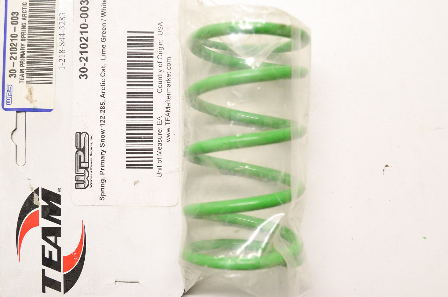 Team 30-210210-003, 122-285 Primary Spring Snow Arctic Cat Lime Green White NOS