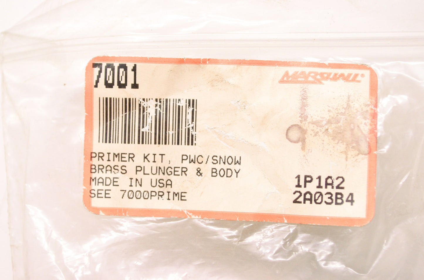 Primer Kit PWC/Snow Brass Plunger & Body NOS