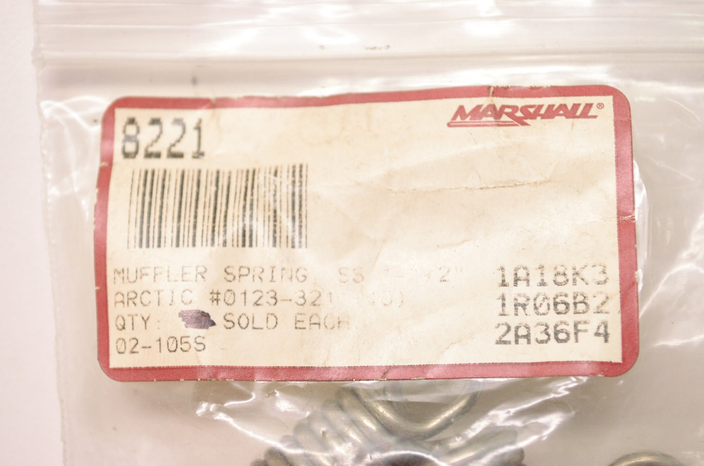New Marshall Muffler Exhaust Spring Arctic Cat 1-1/2" NOS