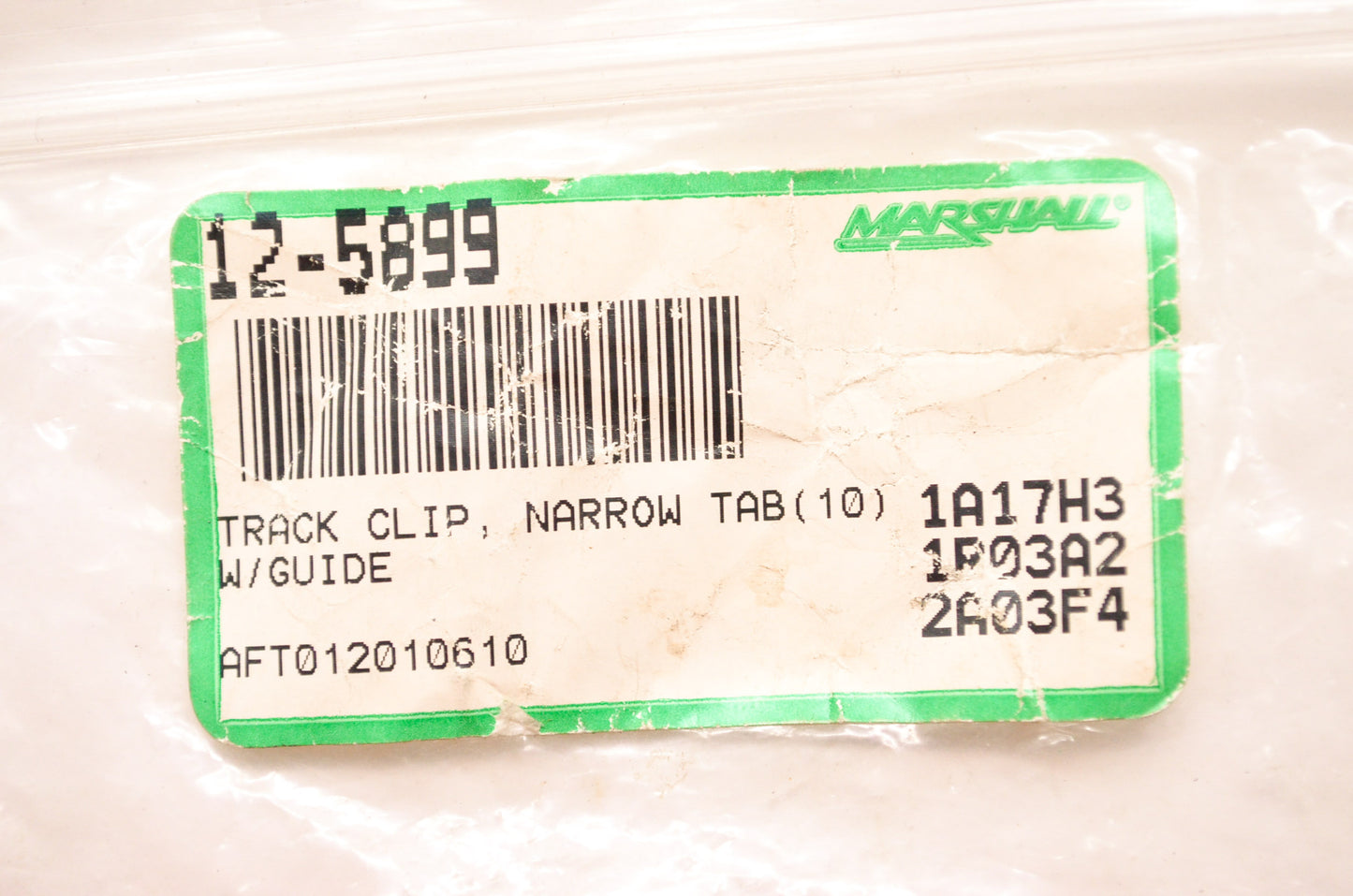 Track Clip Narrow Tab With Guide Qty 11 NOS