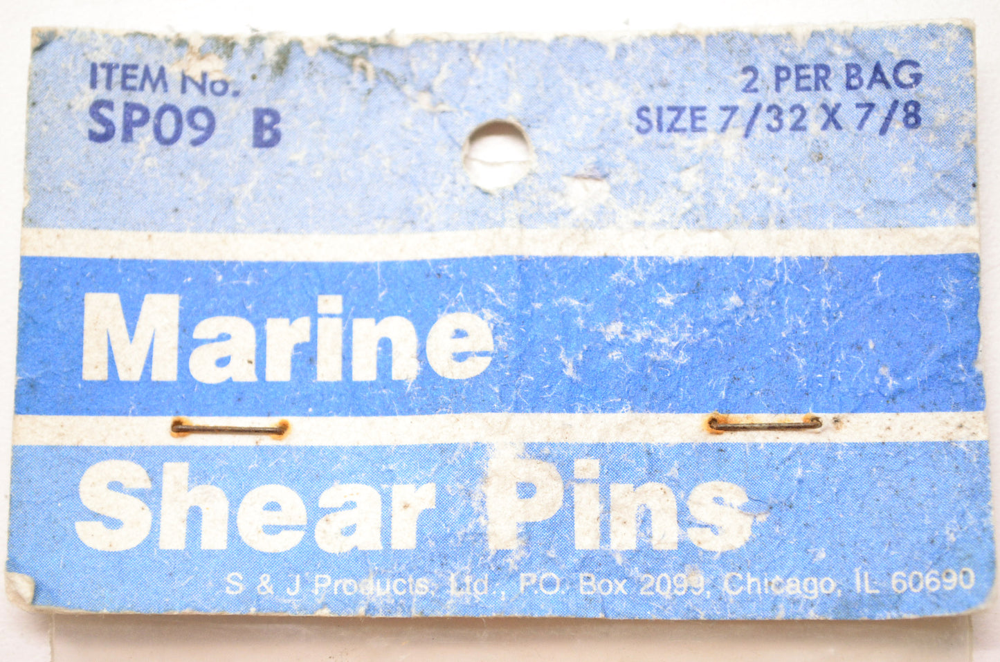 Marine Shear Pins 7/32 x 7/8 Qty 2 NOS