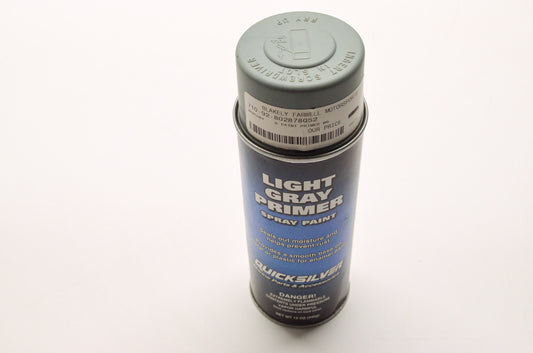 New OEM Quicksilver Mercury Marine Light Gray Primer Spray Paint 12 oz. 340 g NO