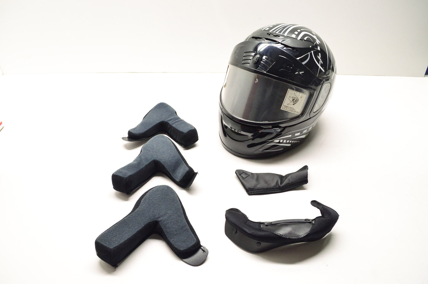 Choko 95U7350 Black Modular Helmet Size Extra Small NOS