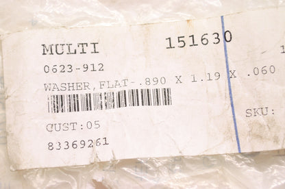 OEM Arctic Cat 0623-912 Flat Washer .890x1.19x.060 Qty 2 NOS
