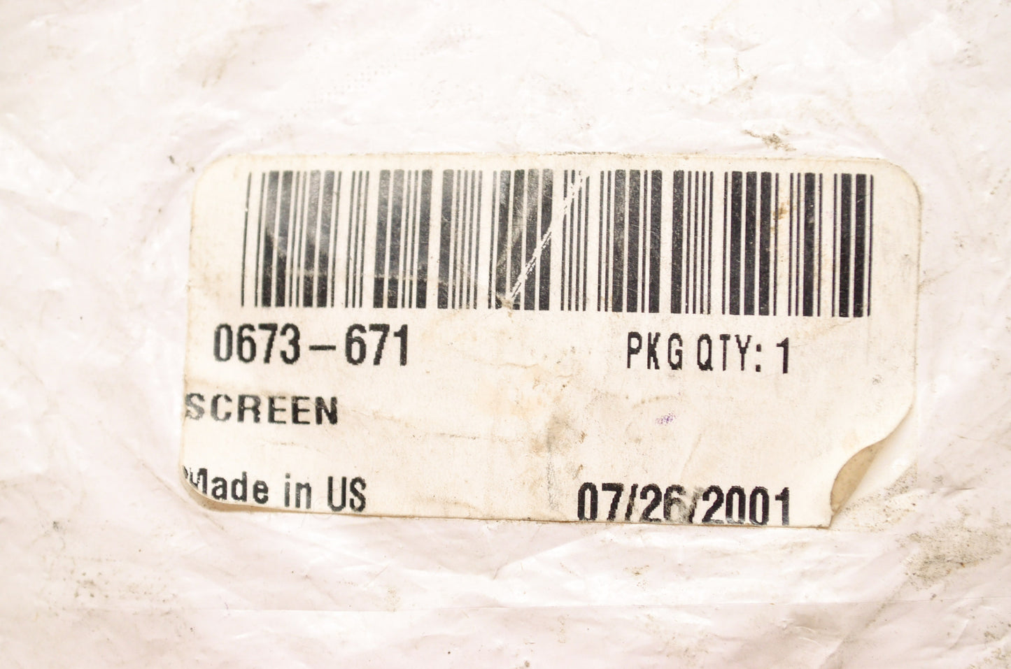 OEM Arctic Cat 0673-671 Screen NOS
