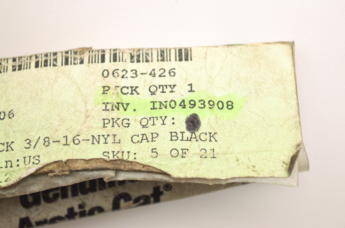 New OEM Arctic Cat Black NY Lock Nut 3/8-16 NYL Cap Qty 2 NOS