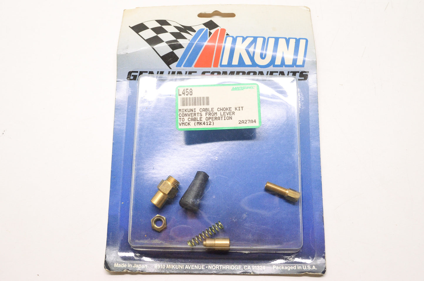 New Mikuni Cable Choke Kit Conversion Lever to Cable NOS