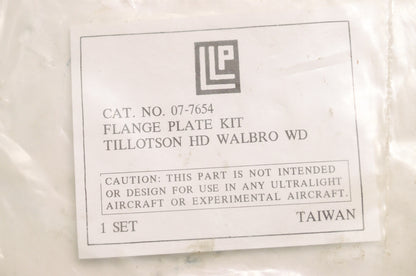 Flange Plate Kit Tillotson HD Walbro WD NOS