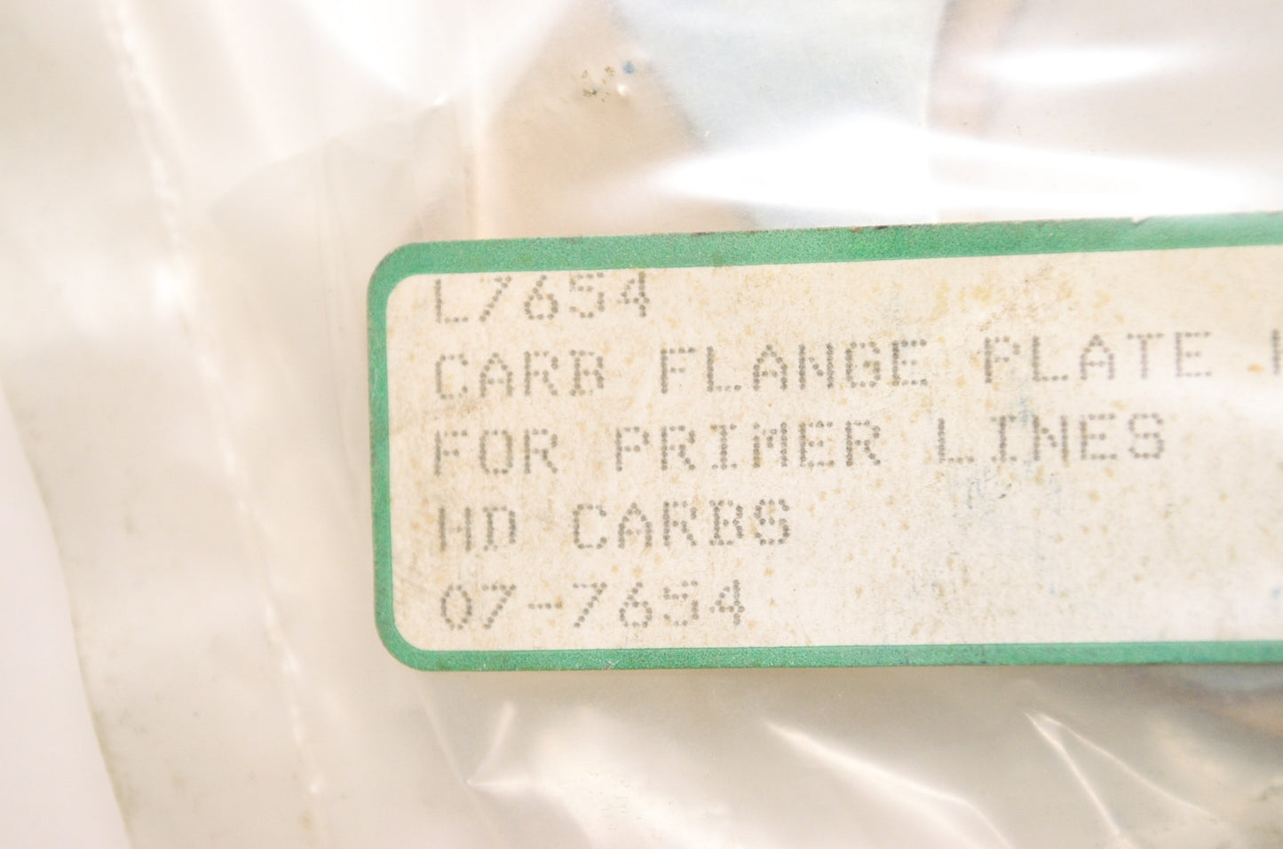 Flange Plate Tillotson HD Walbro WD NOS