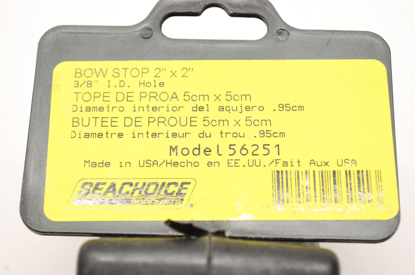 New Seachoice Products Bow Stop 2x2' 3/8' ID Hole NOS