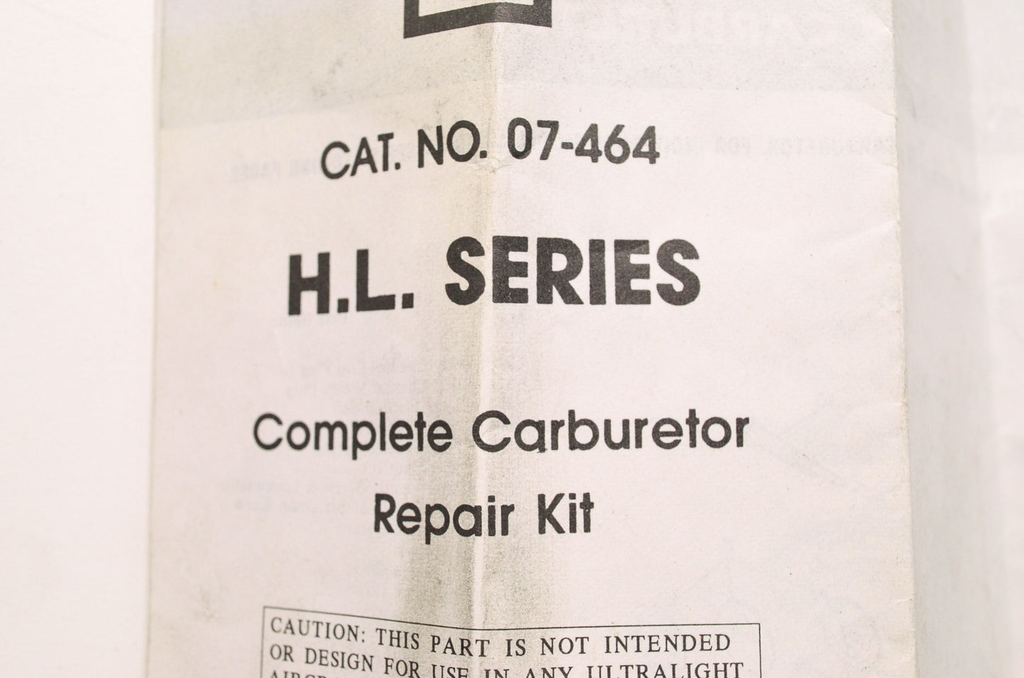 HL Series Carburetor Repair Kit NOS