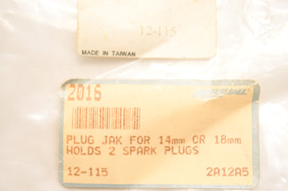 SPI Plug Jack For 14 16mm Spark Plugs Holds 2 NOS