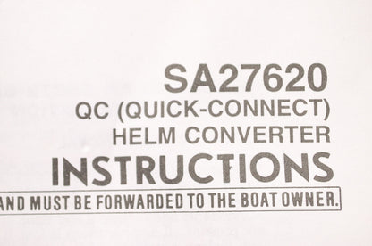 New Teleflex Marine Products Adapter Converter Quick Connect Cable to Safe-T Hel